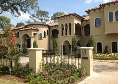 Thre residence of the golden brown liquid marble metallic garage project.