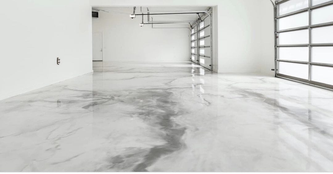 residential epoxy flooring garage marble