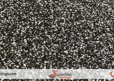 Black pearl color quartz epoxy flooring