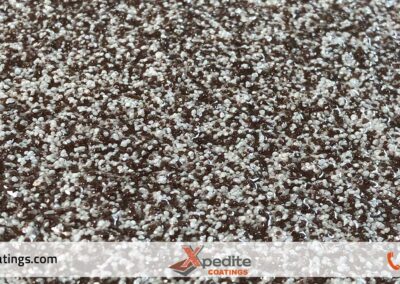 Chocolate color quartz epoxy flooring