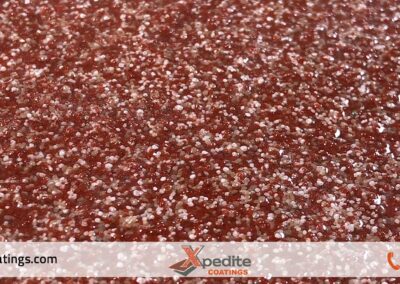 Port wine color quartz epoxy flooring