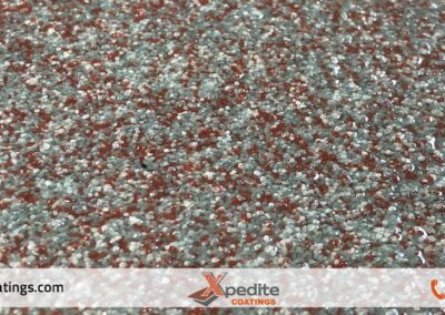 Shawnee Red color quartz epoxy flooring