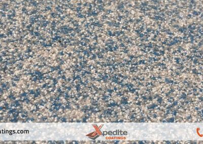 Sky color quartz epoxy flooring