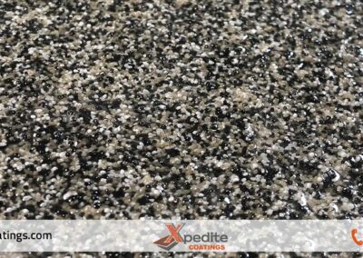 Smoke color quartz epoxy flooring