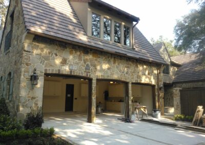 Colored garage floor epoxy sandstone project residence.