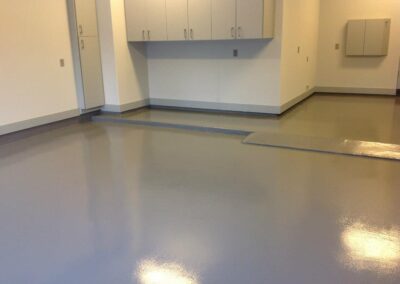 Steel Gray Colored Garage Floor