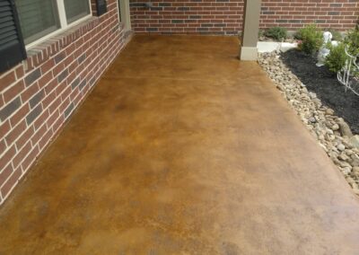 Copper Residential Stained Concrete