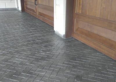 Herringbone Brick Stamped Concrete