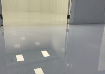 Polyaspartic floor coating manufacturer finished project.