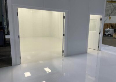 Polyaspartic floor coating manufacturer topcoat project.