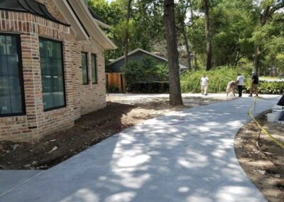 Roman slate stamped concrete finishing.